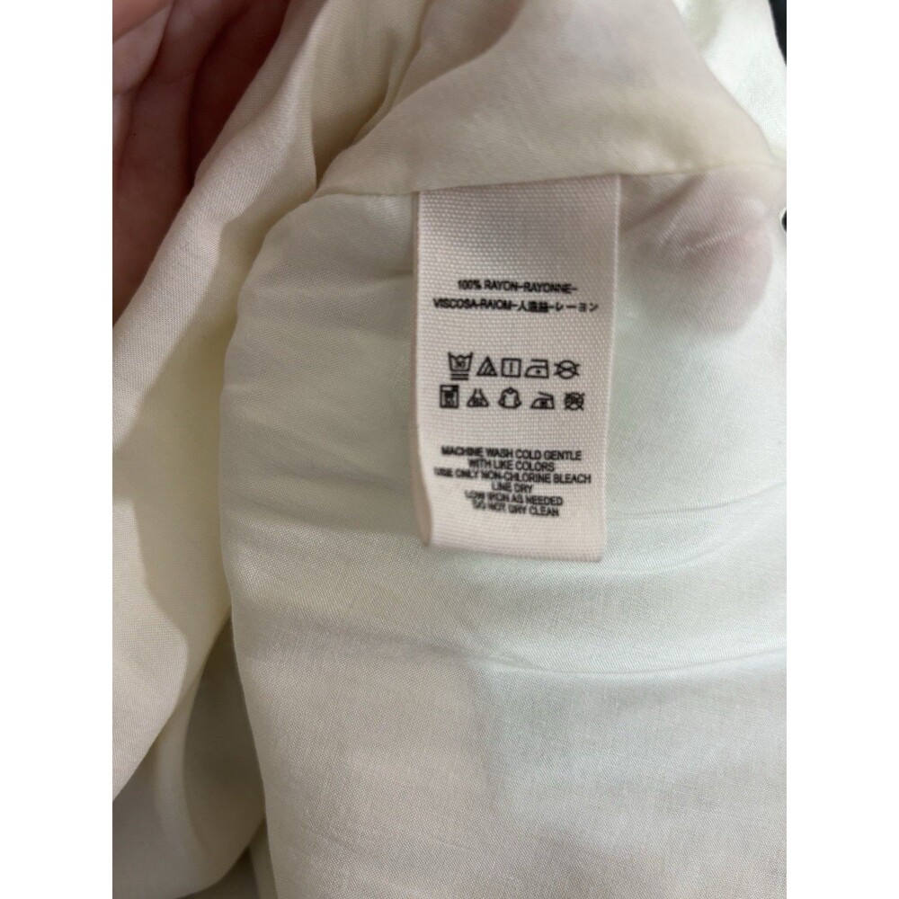 Free People Babydoll Mini Dress Women's 2 Green Floral Spaghetti Swing Fairy New - Picture 10 of 12